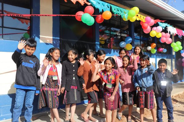 200th school with students at Tuluche II