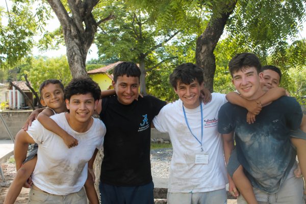 Bruno. Gio and David in San Rafael Honduras on a service learning trip in July 2025