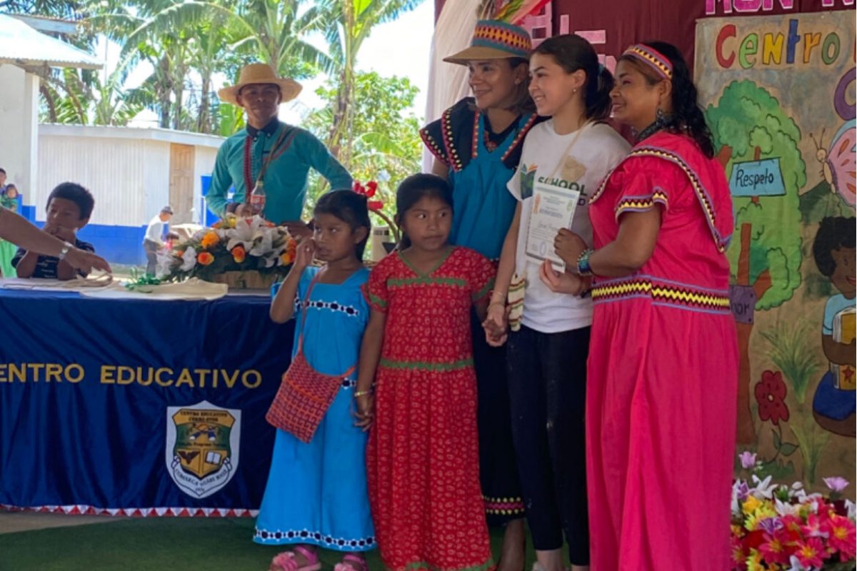 Sarah Preston in Guatemala after successfully reaching her fundraising goal.