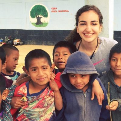Gabriela Baghdady in Guatemala during a School the World Service Learning Program.