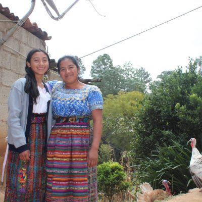Sandra Julia and her mother