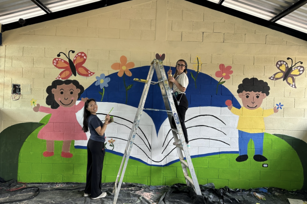 Angelica Saggers - Mural Painting in Tululché I, Guatemala