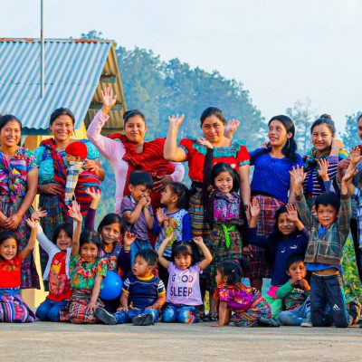 Tijoneles in rural Guatemala teaching mothers and their children.