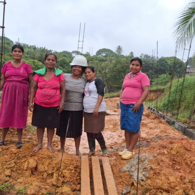Eufemenia working in panama at a School the World school site