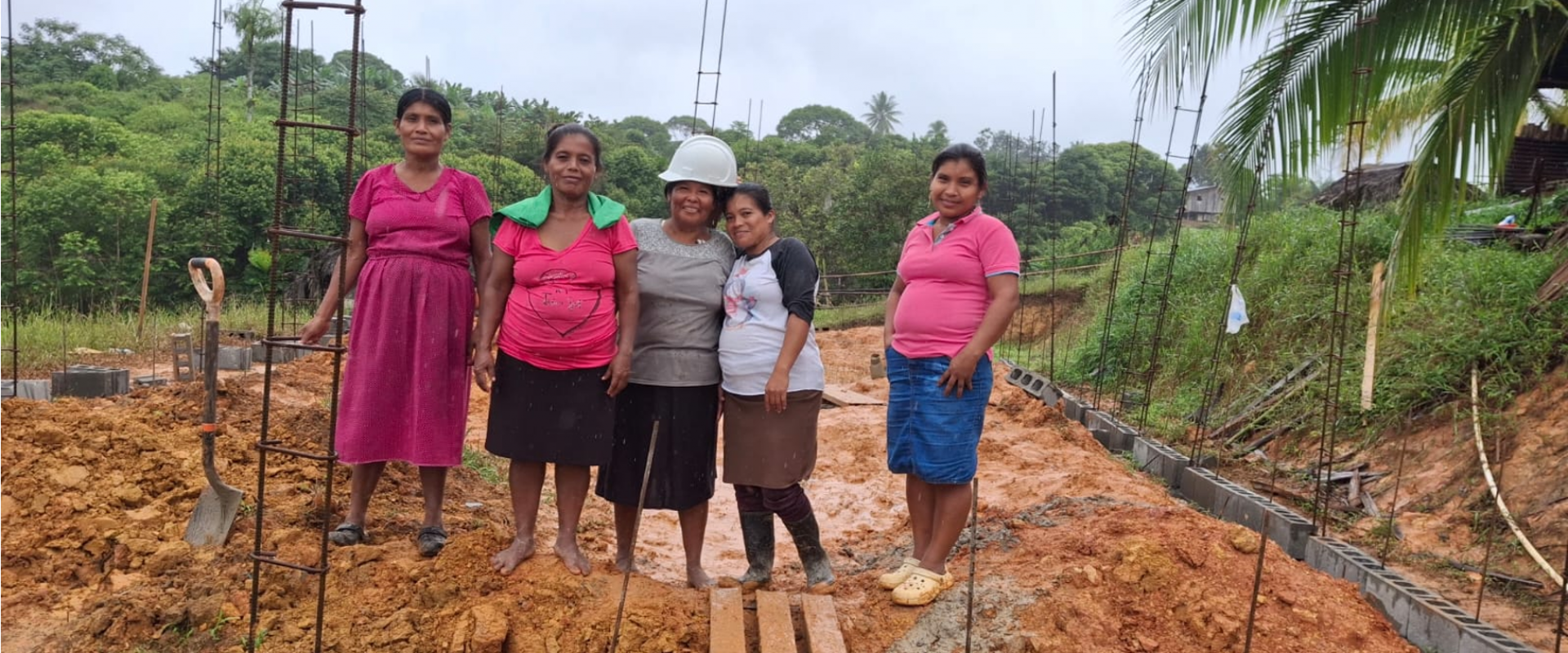 Eufemenia working in panama at a School the World school site