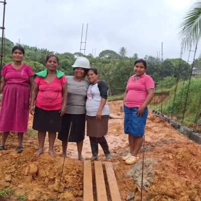 Eufemenia working in panama at a School the World school site