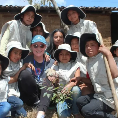 Karyn Planting Trees in Guatemala